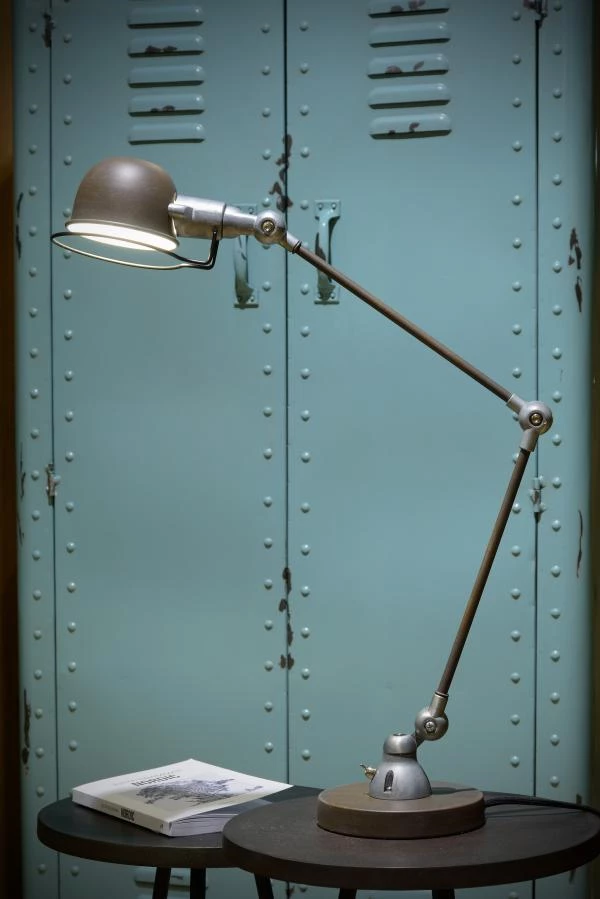 Lucide HONORE - Bureaulamp - 1xE14 - Roest bruin - sfeer 1